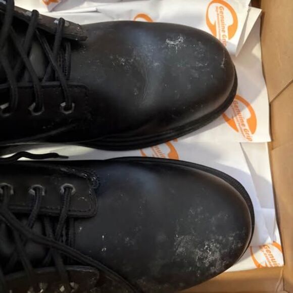 Genuine Grip Side Zipper Leather Boots Size 10.5 W Steel Toe main image 5